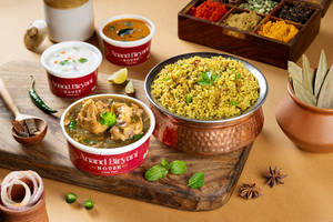 Donne Biryani Rice With Chilly Chicken
