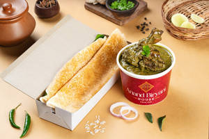 Dosa With Nati Style Mutton Chops