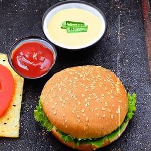 Aloo tikki cheese burger