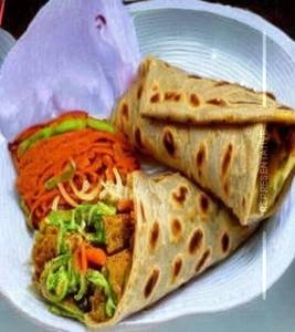 Soya chaap kathi roll