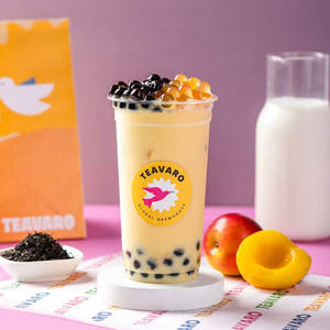Peach Milk Bubble Tea