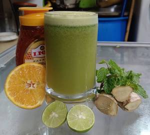 Orange ginger mint with honey