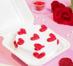 Valentines Day Hearts Vanilla Cake