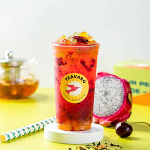 Dragon Fruit Iced Bubble Tea