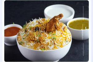 Mini Chicken Biryani.