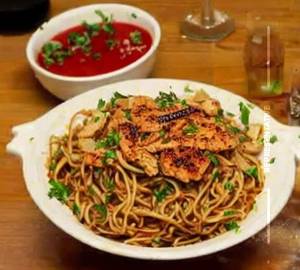 Chicken Burnt Garlic Noodles