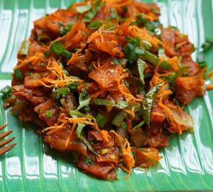 Prawn chilly parotta
