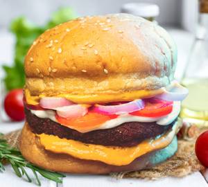 Peri peri chicken tikki burger