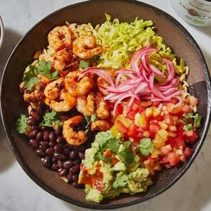 Blackened Cajun prawns