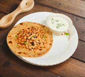 Aloo Paratha + Curd + Achar