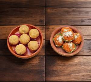 6 Besan Laddu & 6 Darbesh