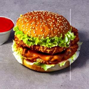 Shawarma Chicken Cheese Burger