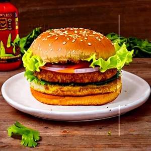 Herb chilli patty burger