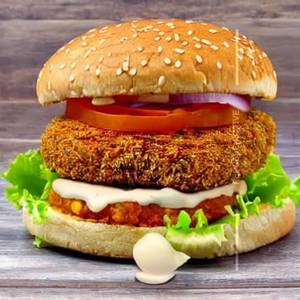 Veg patty burger