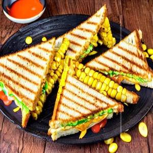Corn Cheese Grilled Sandwich