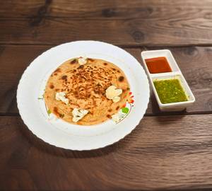 Gobi Paratha + curd + achar
