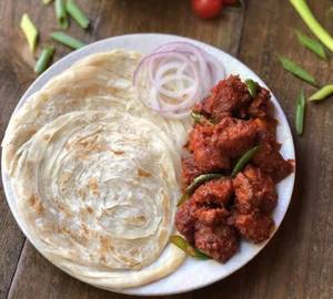 Parotta 3 + Chilly Chicken