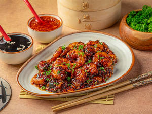 Prawns Manchurian (dry)
