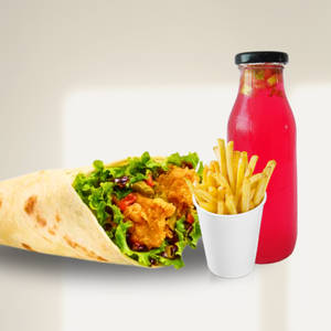 Chicken Thick Wrap + Fries + Mojito