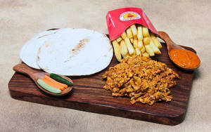 Peri-peri Chicken Shawarma Plate With Fries