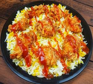 Chicken Crispy Popcorn Biryani