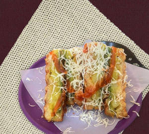 Grilled Cheese Paneer Masala Sandwich