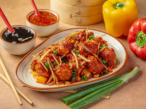 Chicken With Ginger & Spring Onion (dry)