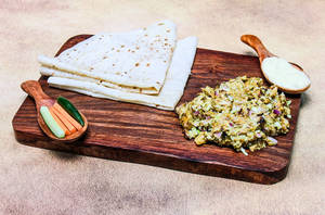 Rumali Arabian Chicken Shawarma On Plate