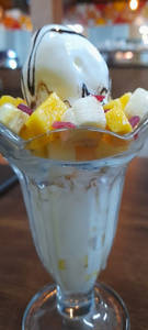 Fruit Salad With Ice Cream