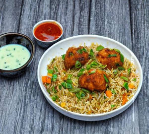 Chicken Manchurian Fried Rice