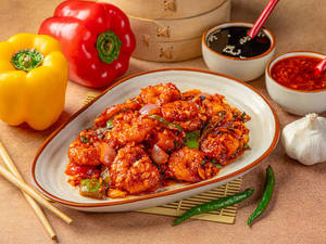 Prawns In Chilly Garlic Sauce (dry)