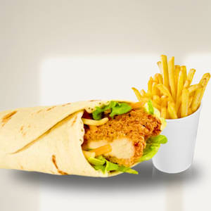 Chicken Thick Wrap + Fries