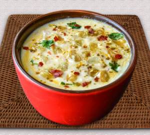 Garlic raita