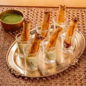 Papadi Paneer Cheese Shots