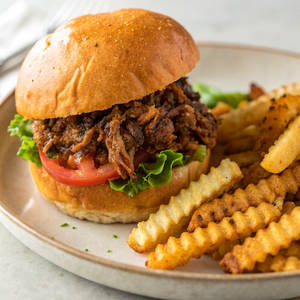 Pulled Lamb Burger