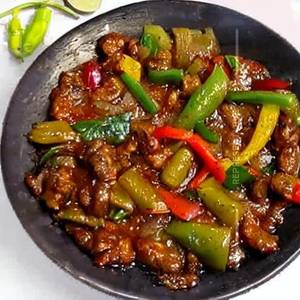 Veg Chilli Mushroom Dry
