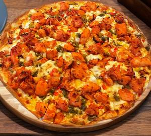 Half And Half Chicken Pizza