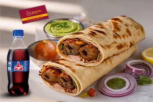 Chicken Seekh Roll + 1 Thums Up [250 ml] + Gulab Jamun [1 Pc].