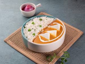 Paneer Curry With Rice