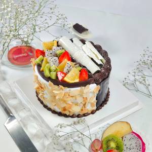 Delicious Two Flavor In One Cake