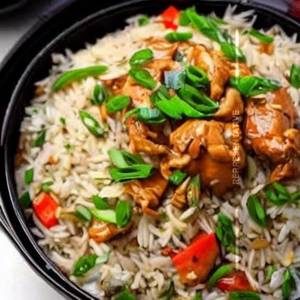 Chicken Mongolian Style Fried Rice