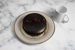 Three Cherry Truffle Cake [500 Grams] With Mug
