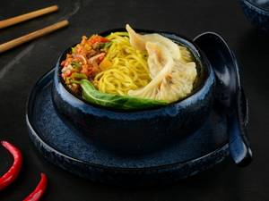 Chicken Thukpa Momo Soup