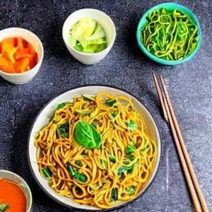 Veg Spinach Corn Noodles