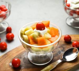 Fruit Salad And Cream