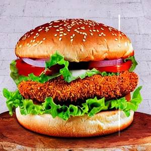 Cheese Burst Chicken Burger