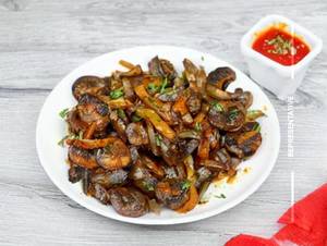 Mushroom Pepper Fry