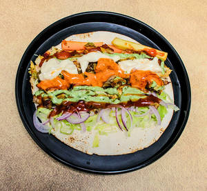 Chilli Garlic Fusion Chicken Shawarma Roll