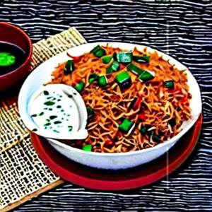 Veg Chilli Garlic Paneer Fried Rice