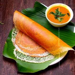 Onion Tomato Karappodi Dosa